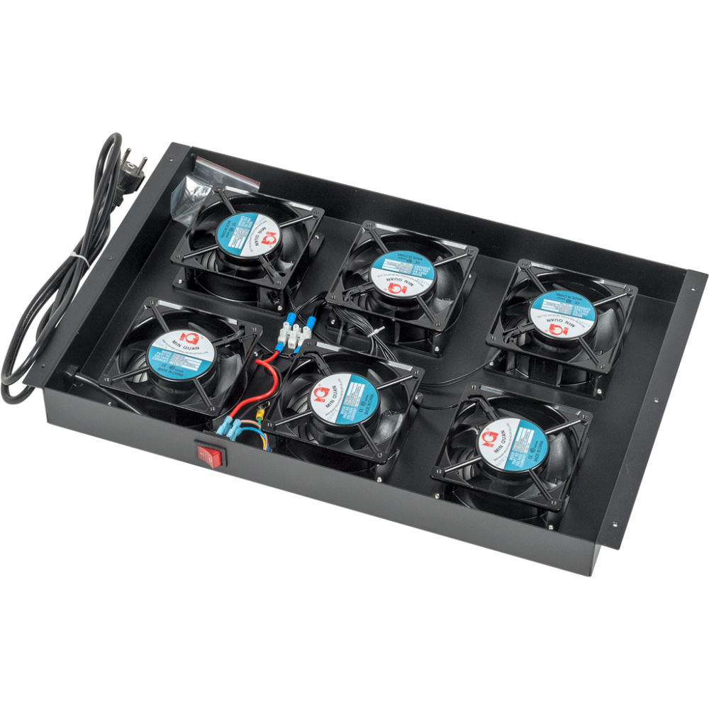 Блок 6-ти вентиляторов в крышу шкафа LANMASTER DC глубиной 1070/1200 мм__