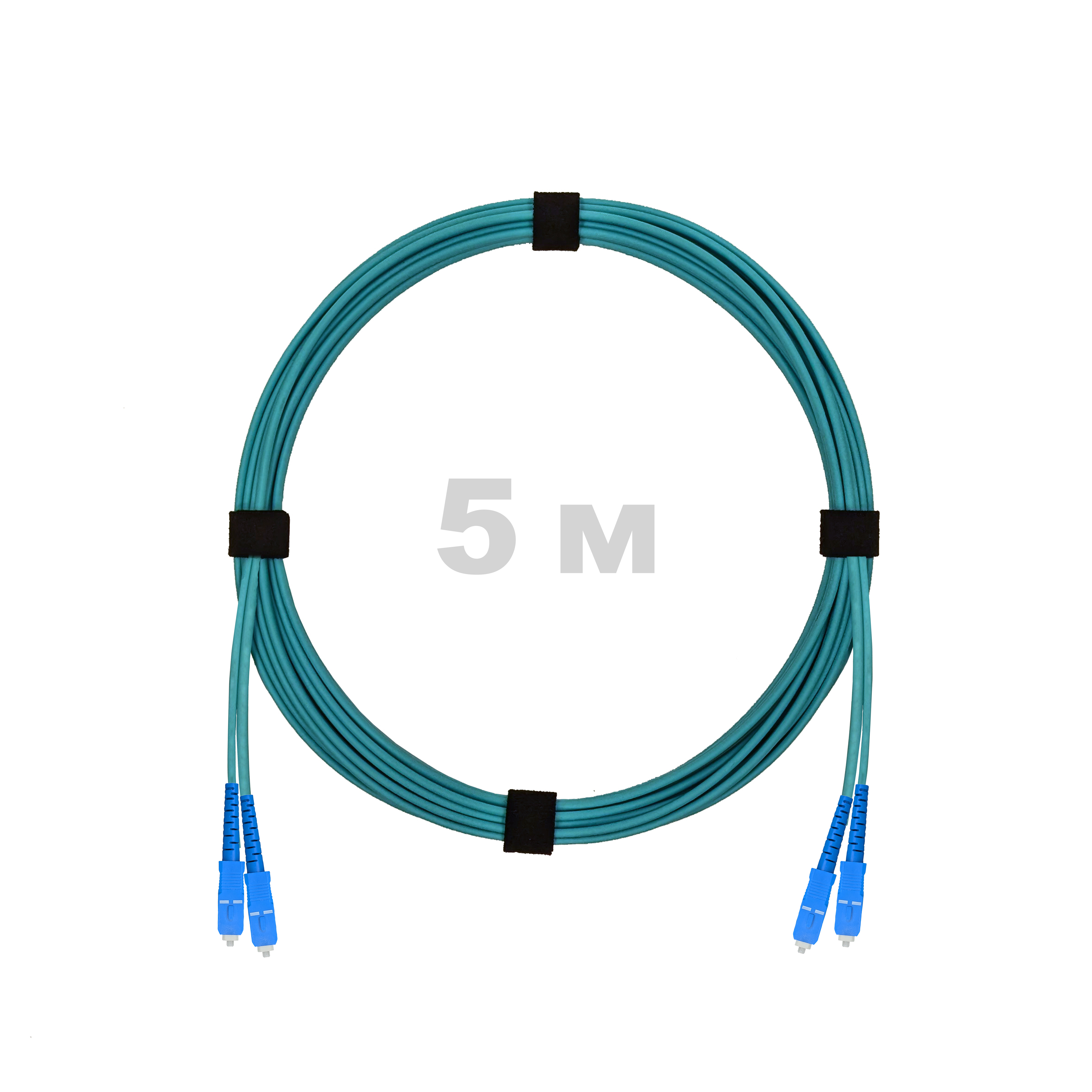 Патч-корд оптический армированный бронированный SC/UPC-SC/UPC MM (OM3) Duplex 2.0mm LSZH, 5 м.