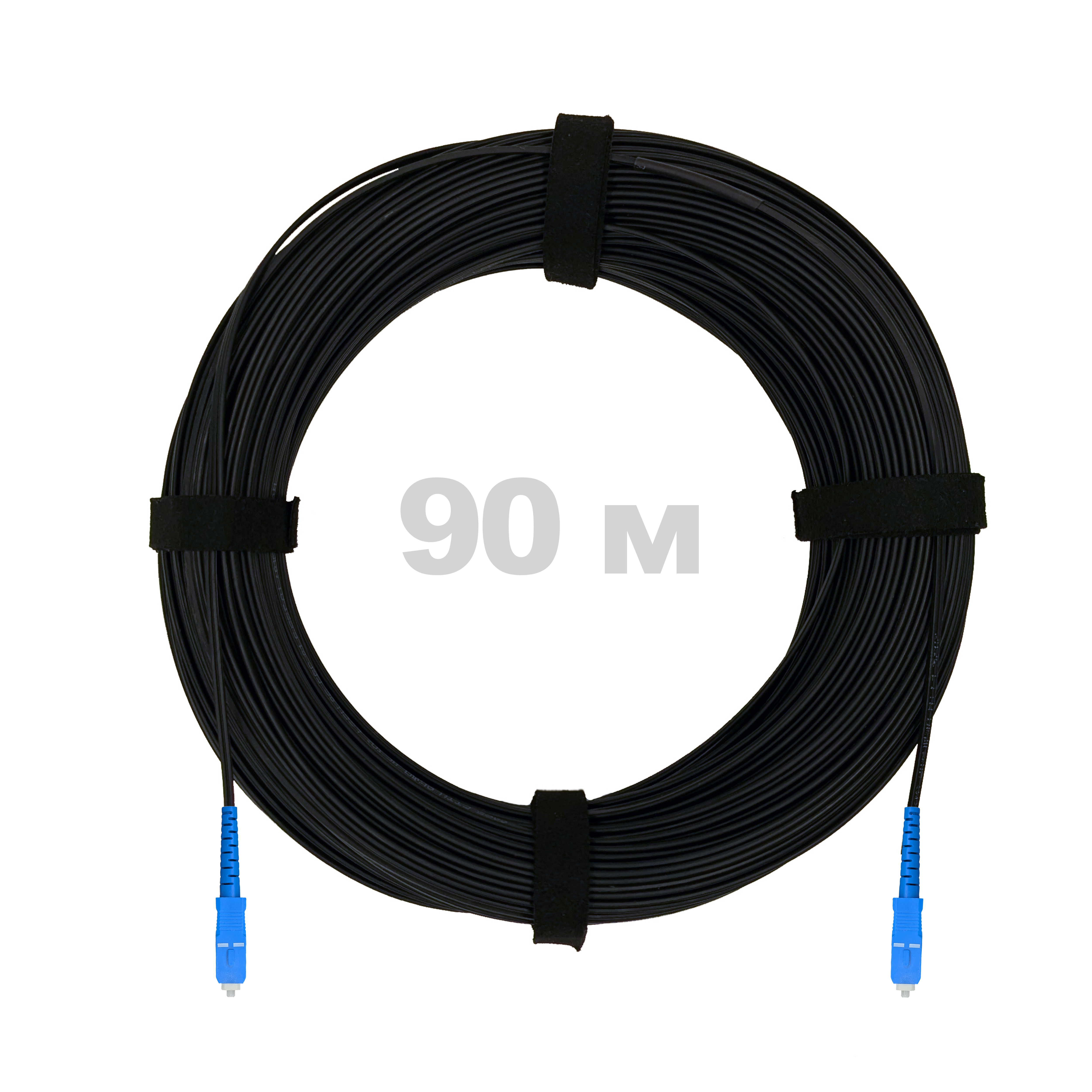 ПКО FTTH 2 проволоки с ВСЭ, проволока, 657 LSZH 2SC/UPC, черный 90 м