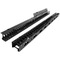 Вертикальные органайзеры с пластиковыми пальцами, глубина 112 мм, 42U, для шкафов Business шириной 800 мм, 2 шт., черные