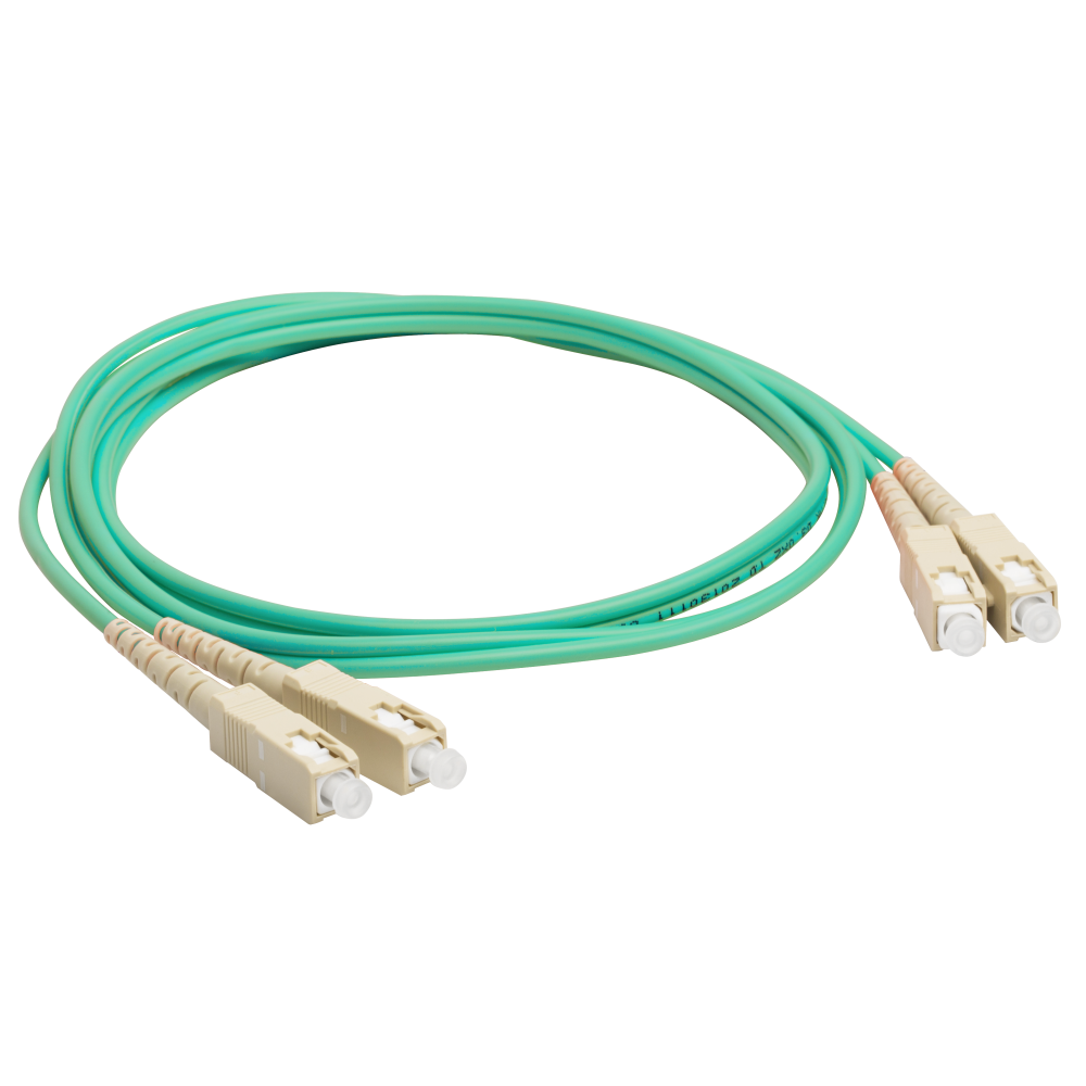 Патч-корд оптический LANMASTER, дуплексный, SC/PC-SC/PC, OM3, LSZH, 1.0 м__
