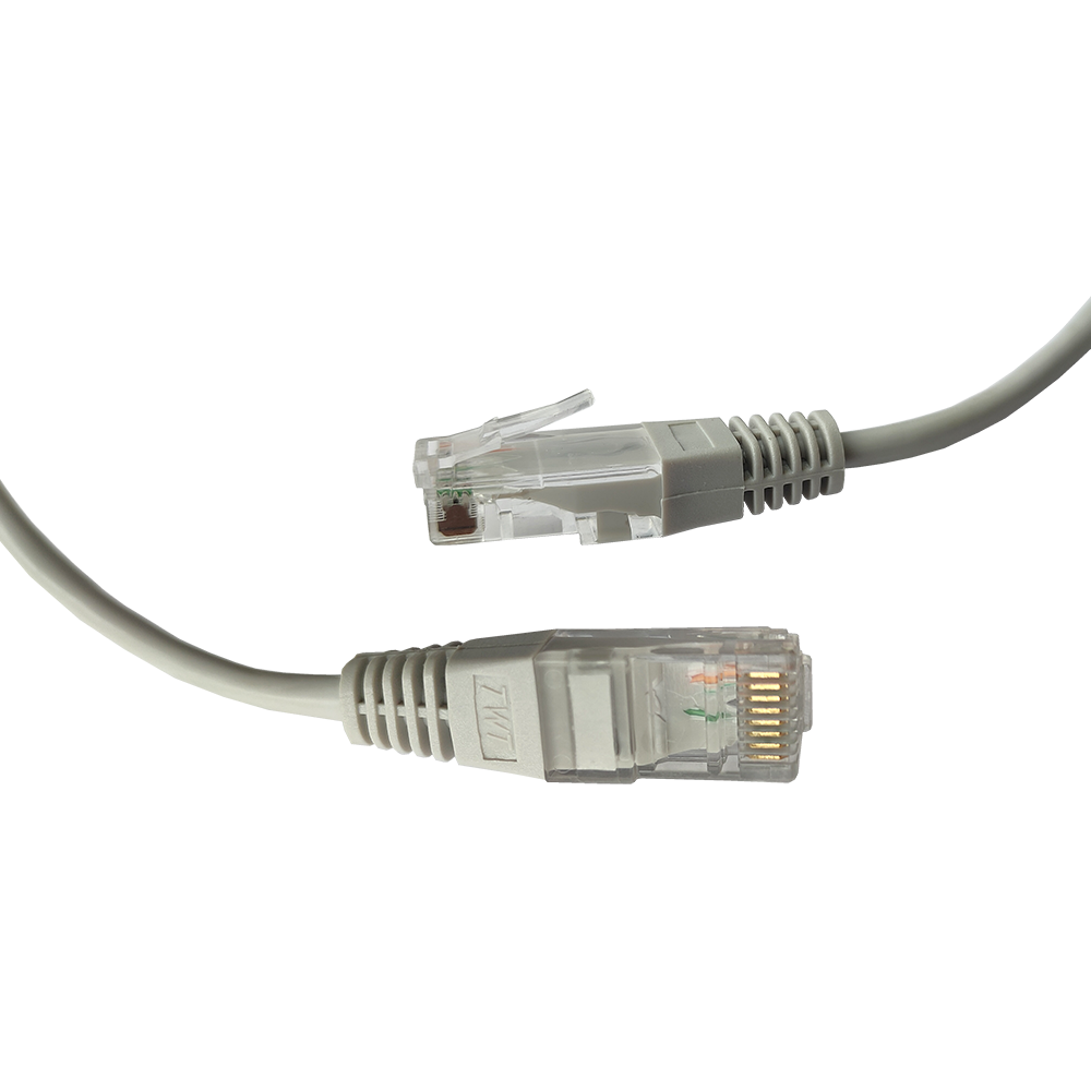 Патч-корд 2-х парный TWT UTP кат.5e, с заливными колпачками, 3.0 м, синий__