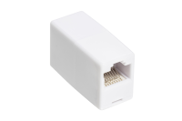 Проходной адаптер, RJ45-RJ45 (8p8c), категория 5е, неэкранированный, белый TWIST