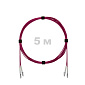 Патч-корд оптический LC/UPC-LC/UPC MM (OM4) 2mm duplex LSZH,  5 м.