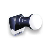 Спутниковый конвертор Lumax LU-40QDCIR 0,3 дБ, 11.7-12.75 ГГц, круговая поляризация, 4 независимых выхода, c облучателем