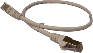 Патч-корд UTP 4 cat.6, RG45-RG45, 30 м, литой коннектор, 3µ" серый ...