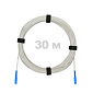 Патч-корд оптический FTTH, диэлектрик FRP, G.657, LSZH, SC/UPC-SC/UPC, белый 30 м