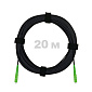 Патч-корд оптический FTTH диэлектрик FRP, G.657 LSZH 2SC/APC, черный 20 м.