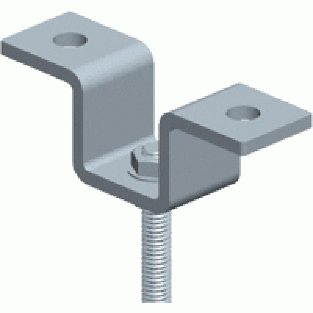 Скоба потолочная для алюминиевого лестничного лотка__