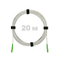 Патч-корд оптический FTTH, диэлектрик FRP, G.657, LSZH, SC/APC-SC/APC, белый 20 м
