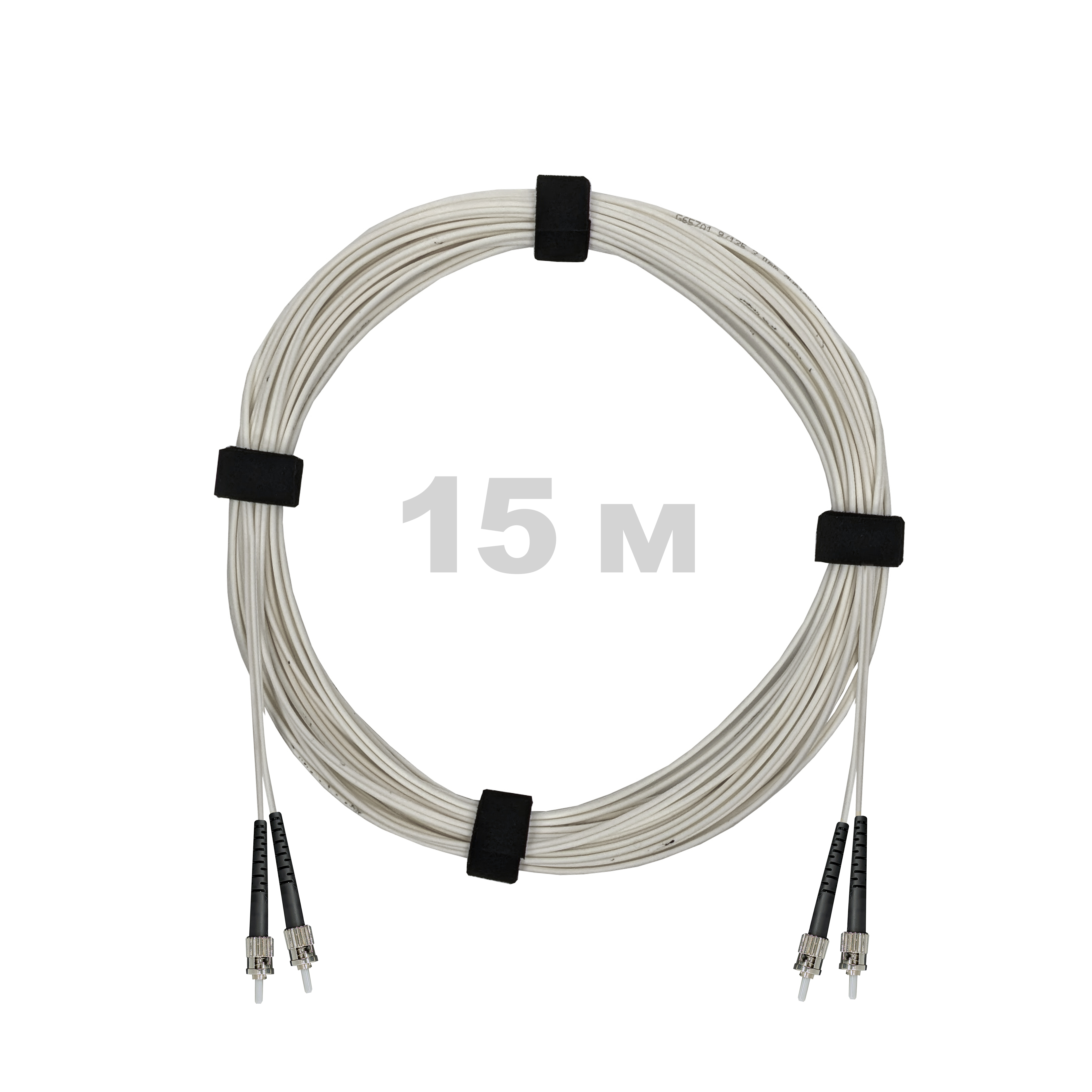 Патч-корд оптический ST/PC-ST/PC SM (G657.A1) 3mm DX LSZH 15 м