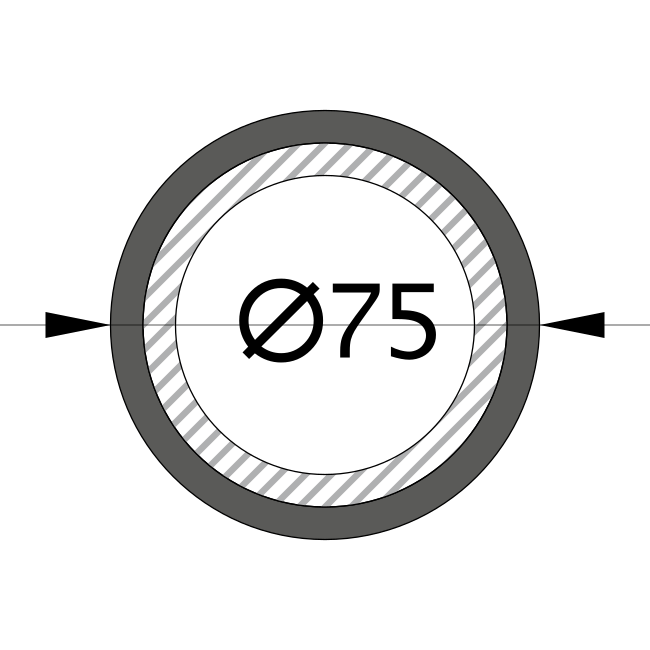 Металлорукав Р3-ЦХ-75 (8м/уп) 