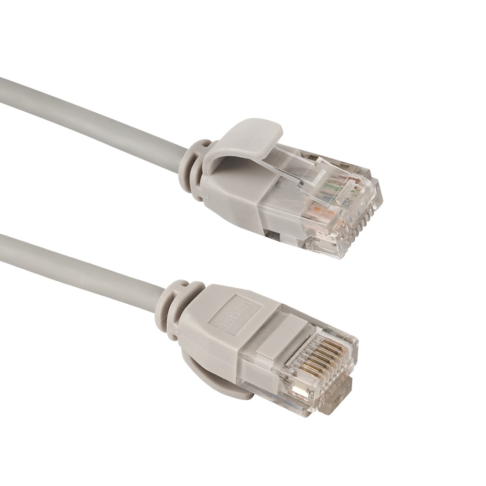 Патч-корд LANMASTER LSZH UTP кат.6A, 28AWG, 1.0 м, серый__