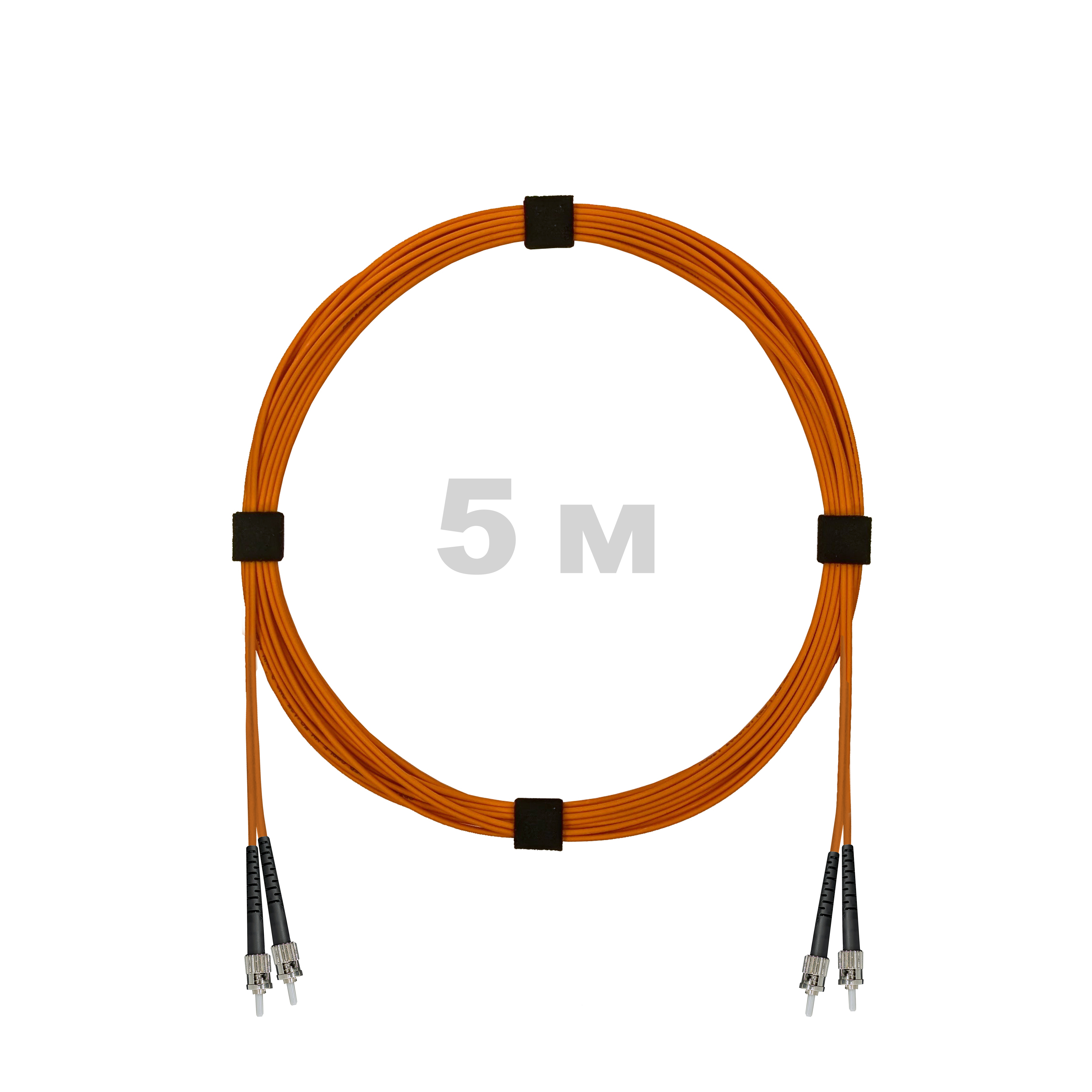 Патч-корд оптический армированный бронированный ST/PC-ST/PC MM (OM2) Duplex 2.0mm LSZH, 5 м.
