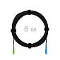 Патч-корд оптический FTTH комбинированный, диэлектрик FRP, G.657 LSZH SC/APC-SC/UPC, черный 5 м
