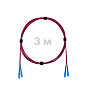 Патч-корд оптический SC/UPC-SC/UPC MM (OM4) 3mm duplex LSZH,  3 м.