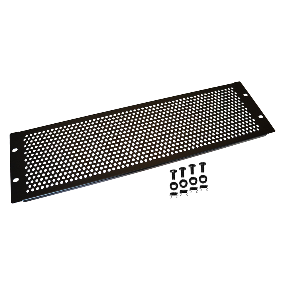 19" вентиляционная фальш-панель 1U, черная__