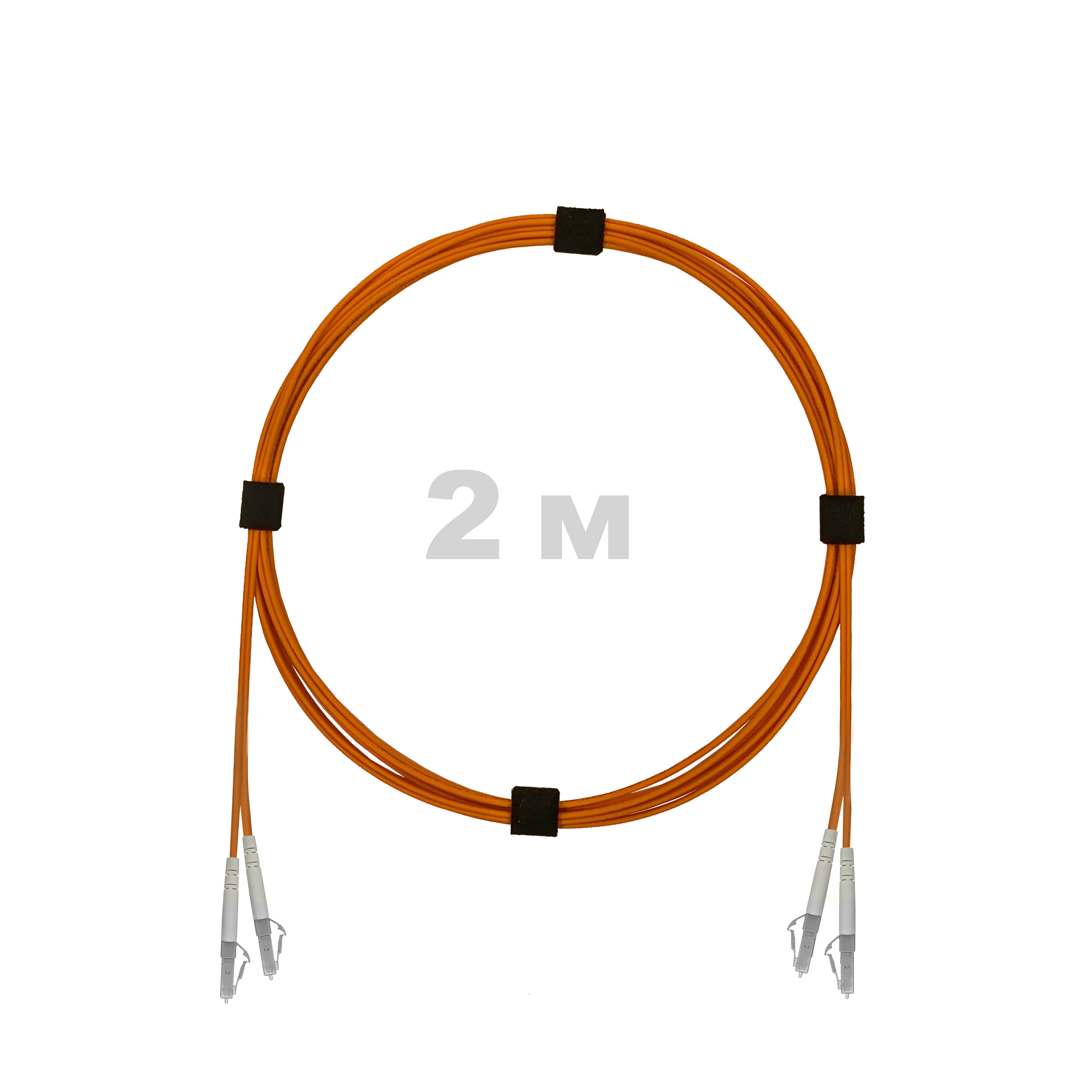 Патч-корд оптический LC/UPC-LC/UPC MM (OM2) 2mm duplex LSZH,  2 м.