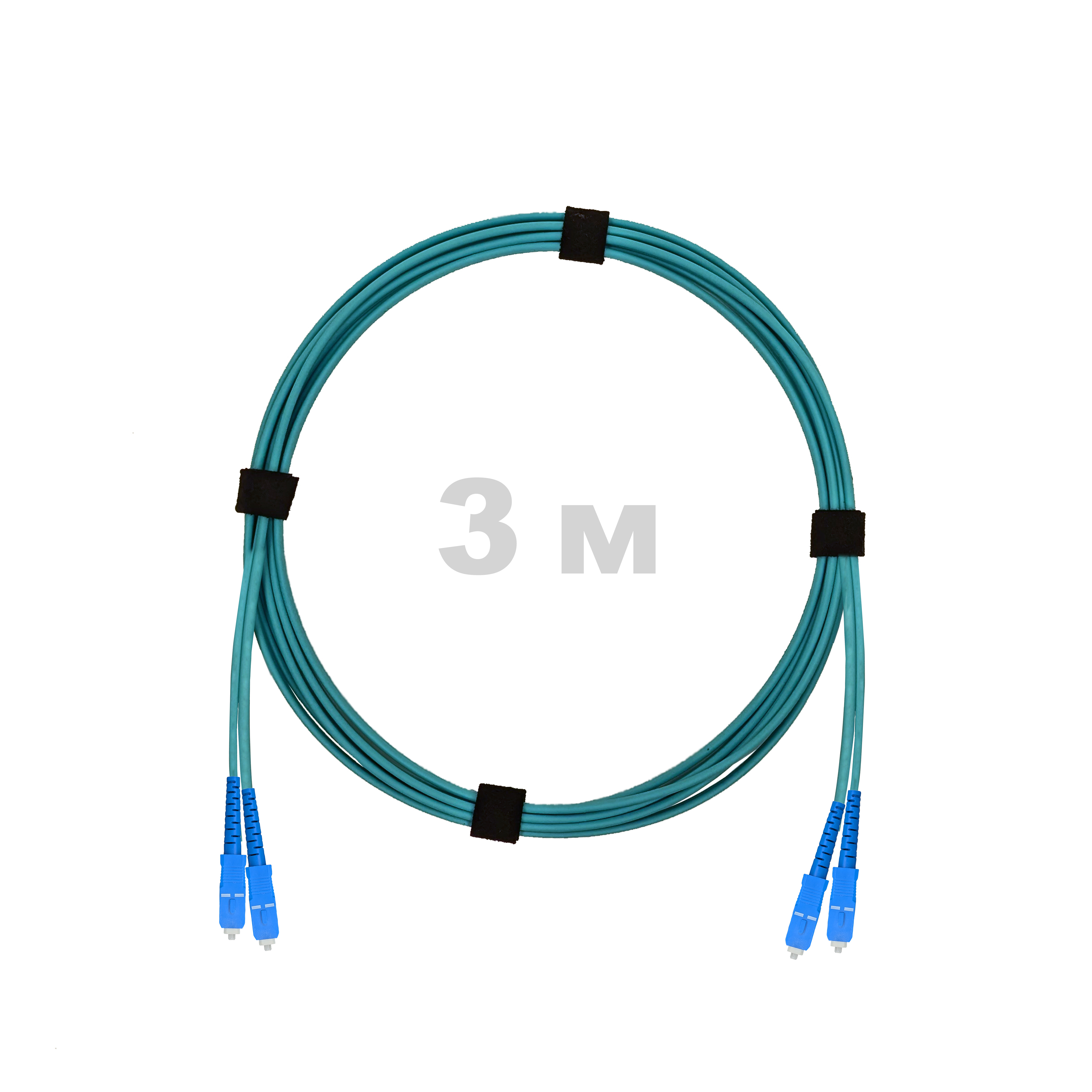 Патч-корд оптический SC/UPC-SC/UPC MM (OM3) 3mm duplex LSZH,  3 м.