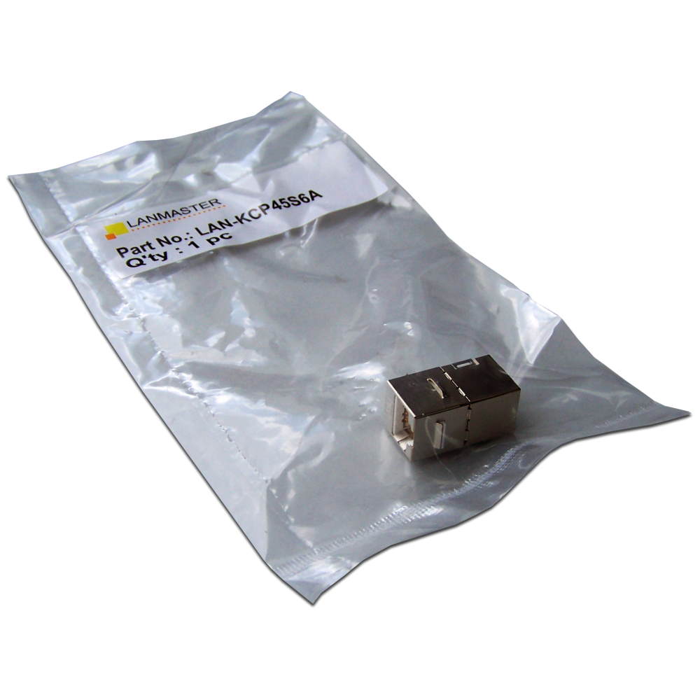 Повторитель портов RJ-45, экранированный, кат.6A, формата Keystone__