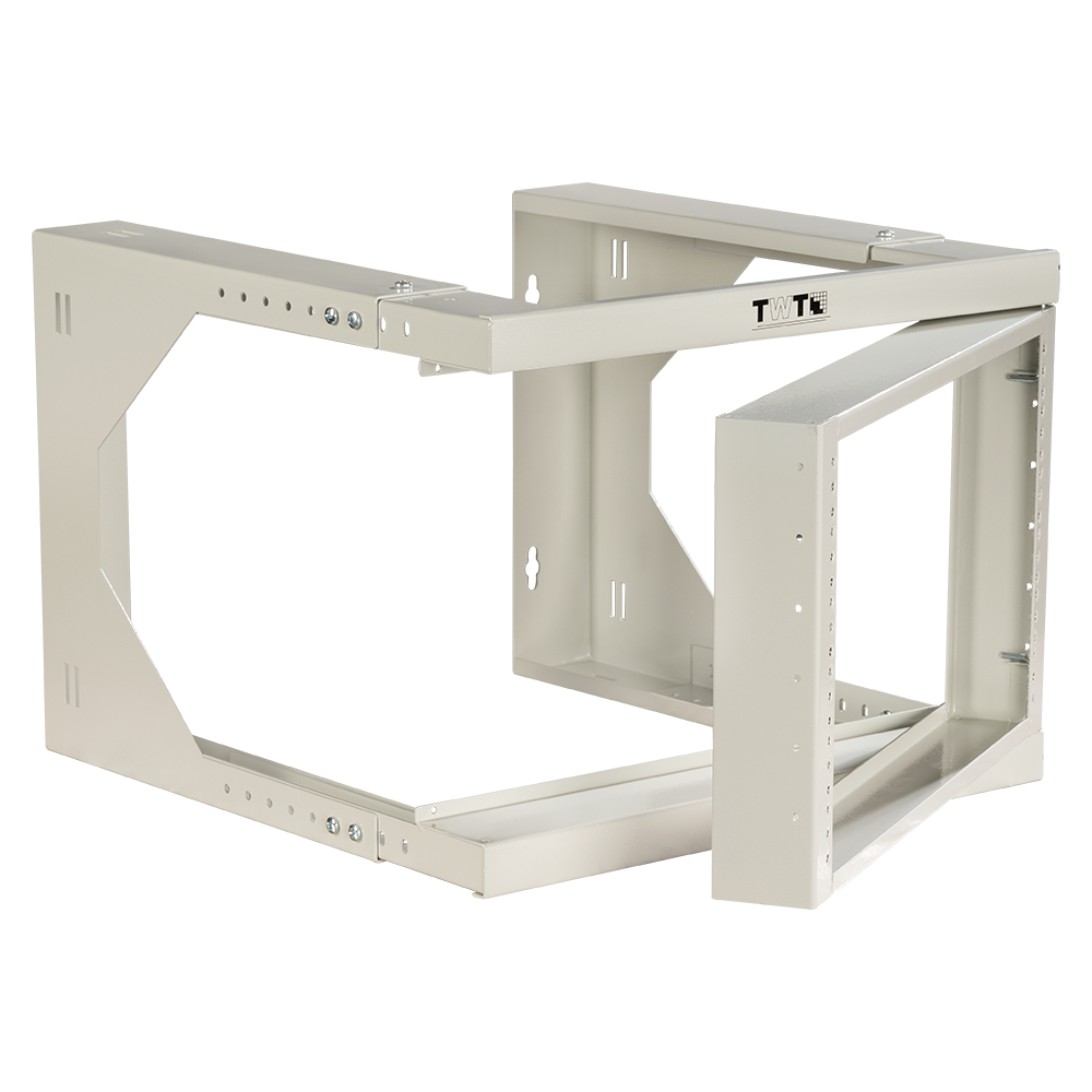 Рама настенная 19", с регулируемой глубиной 461-664 мм, 12U, серая__