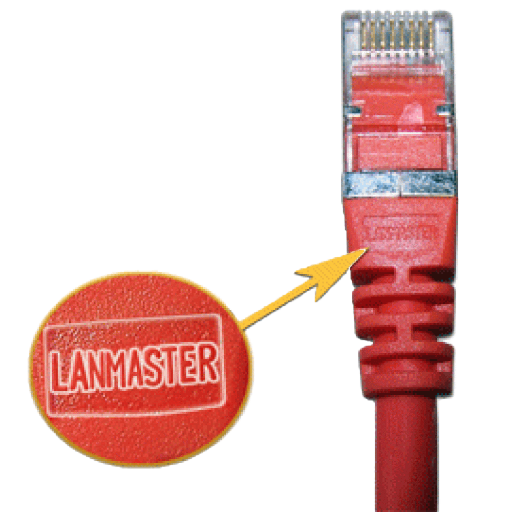 Патч-корд LANMASTER LSZH FTP кат.5Е, с заливными колпачками, 1.0 м, оранжевый__