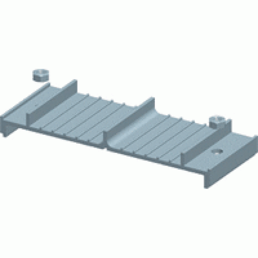 Фиксатор кабеля Ф5-7мм, наборный, алюминий