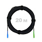 Патч-корд оптический FTTH комбинированный, диэлектрик FRP, G.657 LSZH SC/APC-SC/UPC, черный 20 м