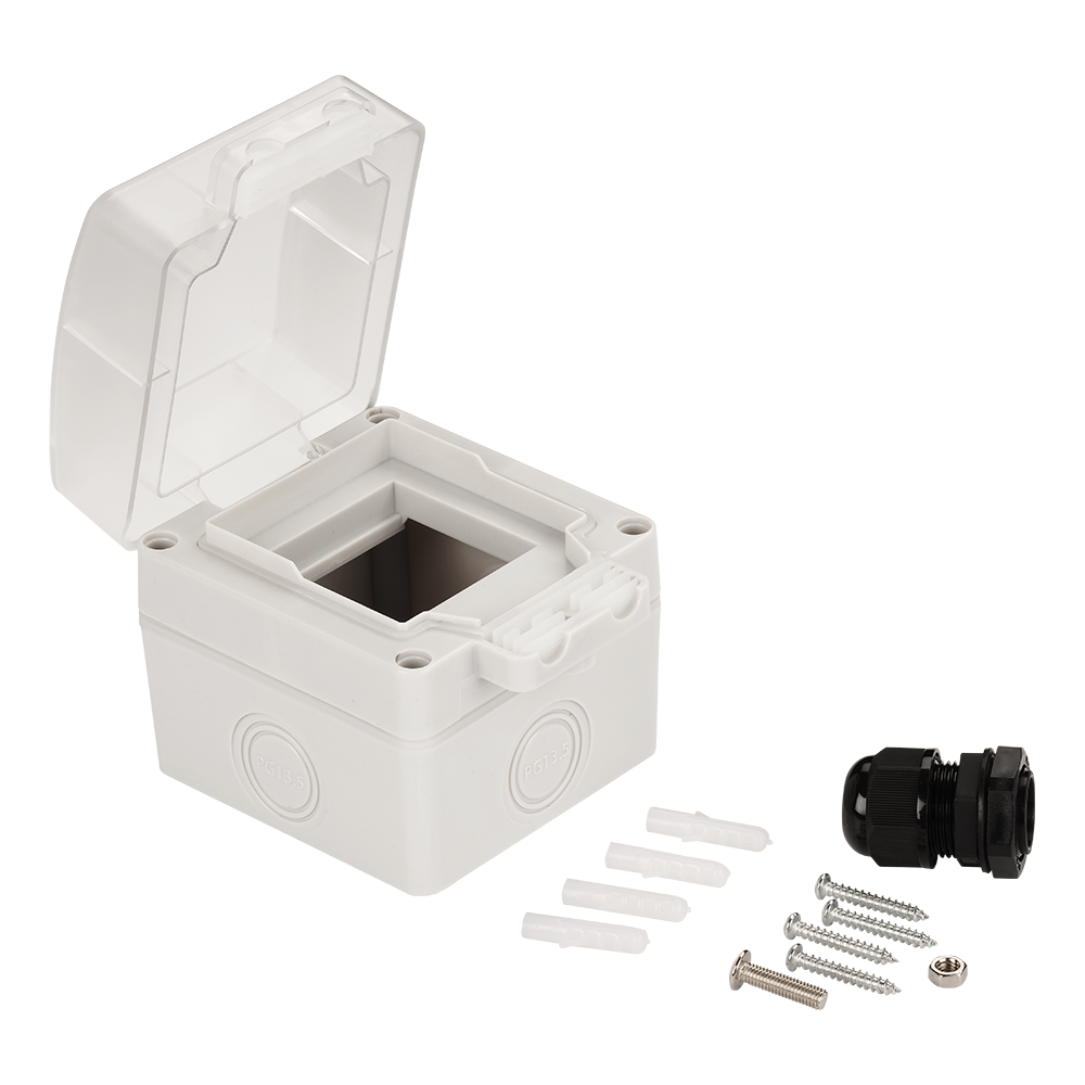 Настенный бокс IP64 под 1 модуль Mosaic 45x45 мм