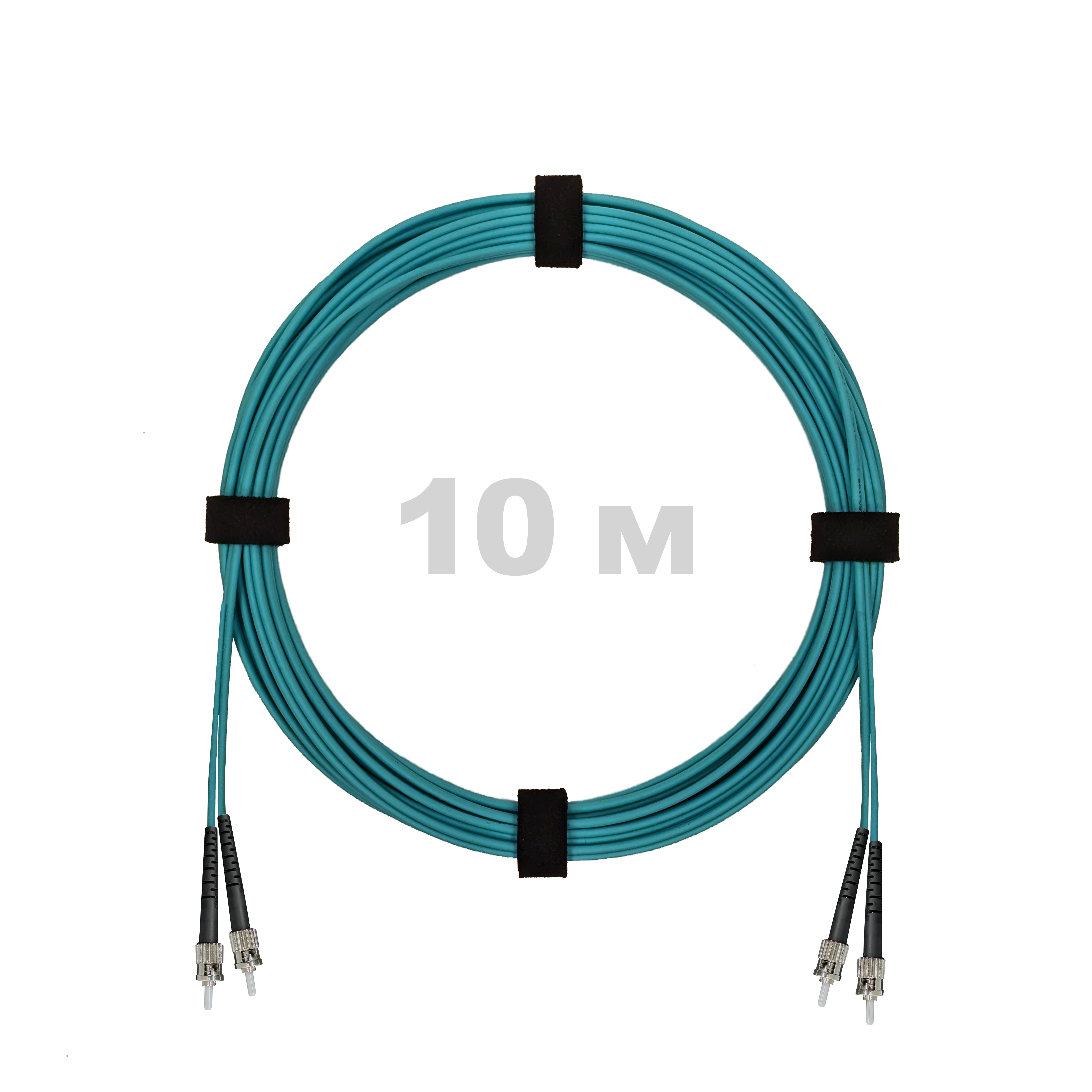 Патч-корд оптический армированный бронированный ST/PC-ST/PC MM (OM3) Duplex 3.0mm LSZH, 10 м.