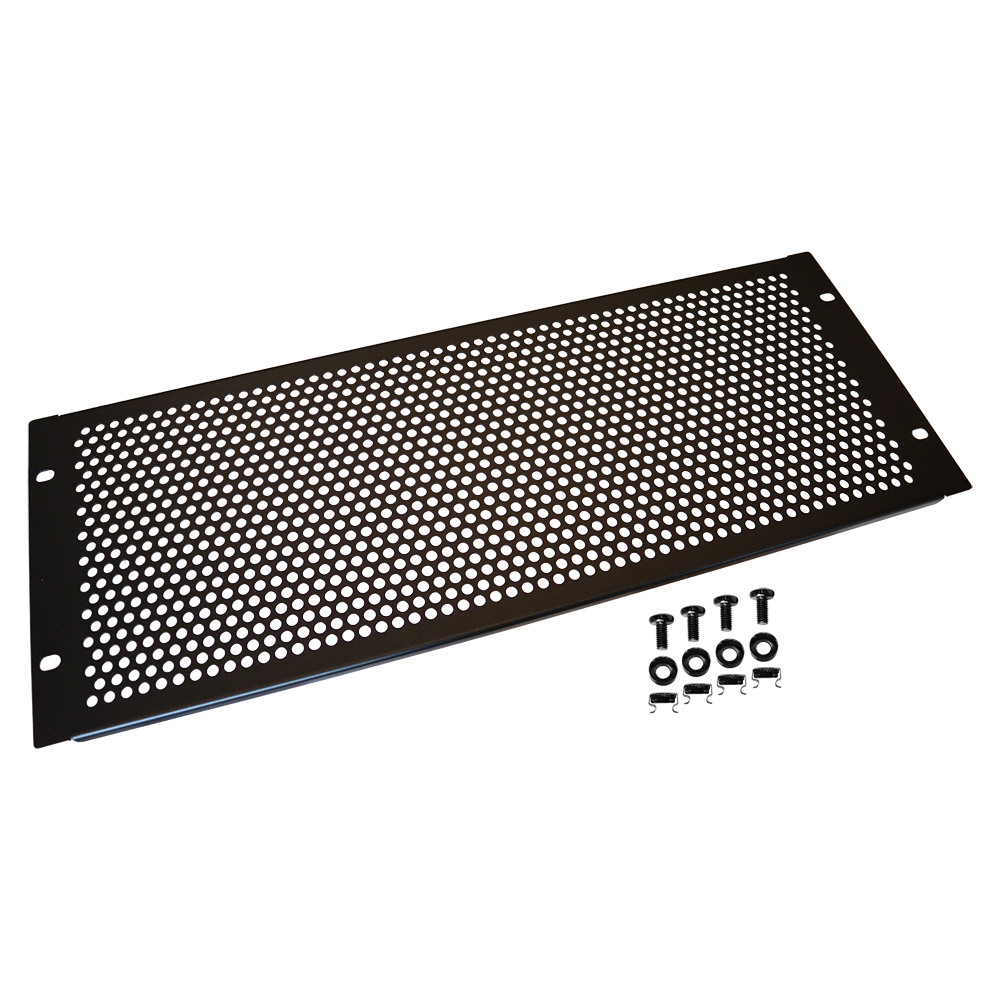 19" вентиляционная фальш-панель 1U, черная__