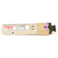 SFP модуль WDM, 1.25 G, до 80 км, TX 1490 нм, RX 1550 нм, SC, DDM FIBO