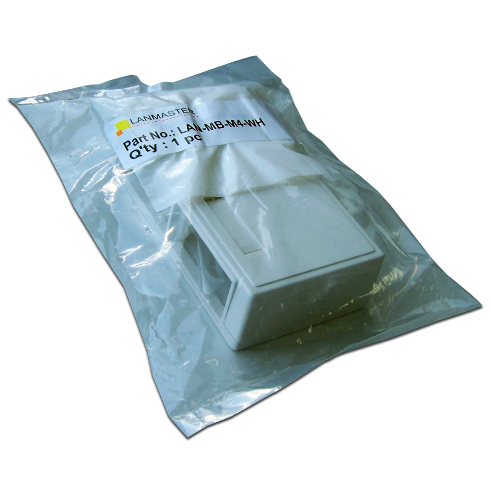 Коробка настенная на 2 модульные вставки, белая__