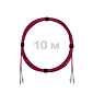 Патч-корд оптический LC/UPC-LC/UPC MM (OM4) 3mm duplex LSZH,  10 м.