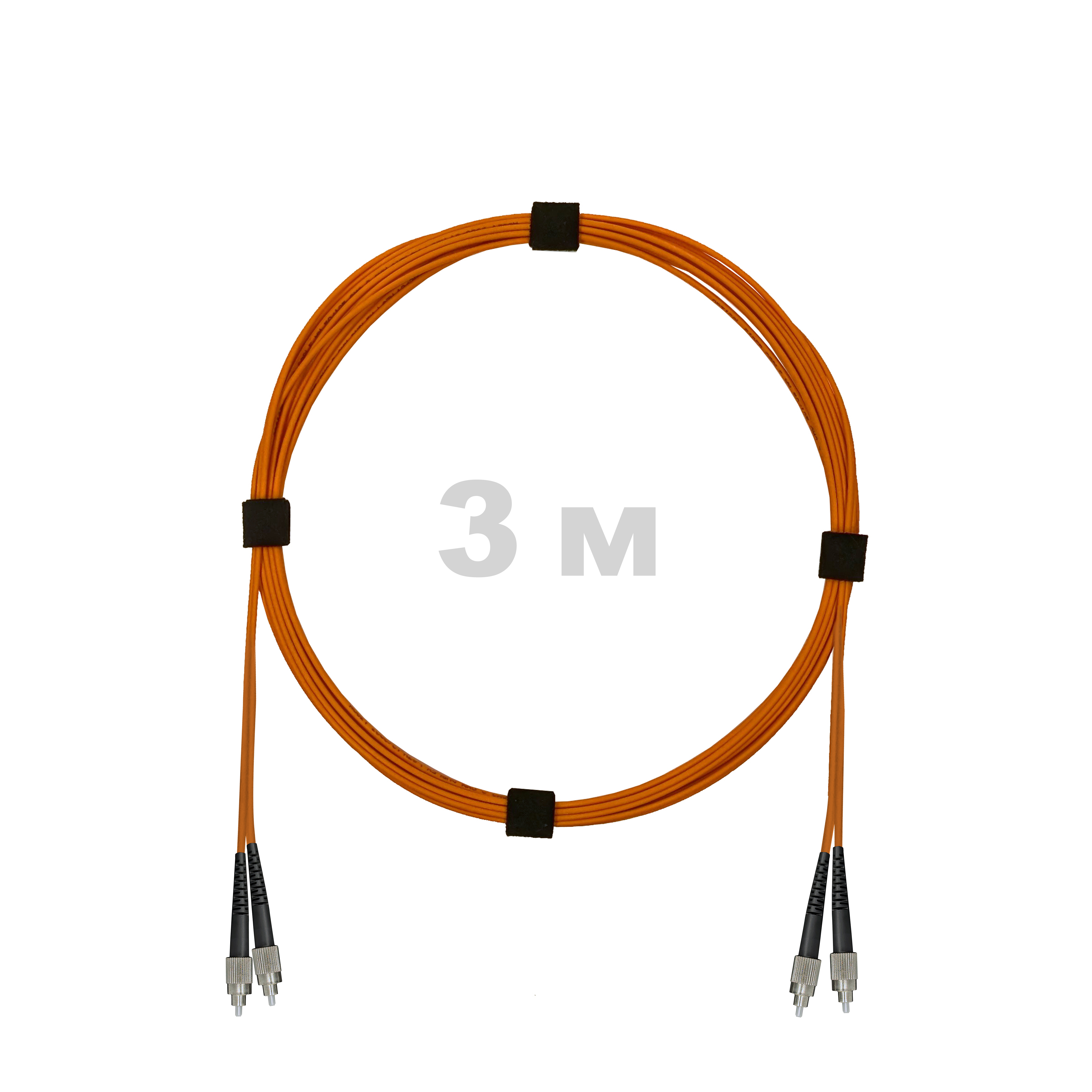 Патч-корд оптический FC/UPC-FC/UPC MM (OM2) 2mm duplex LSZH,  3 м.