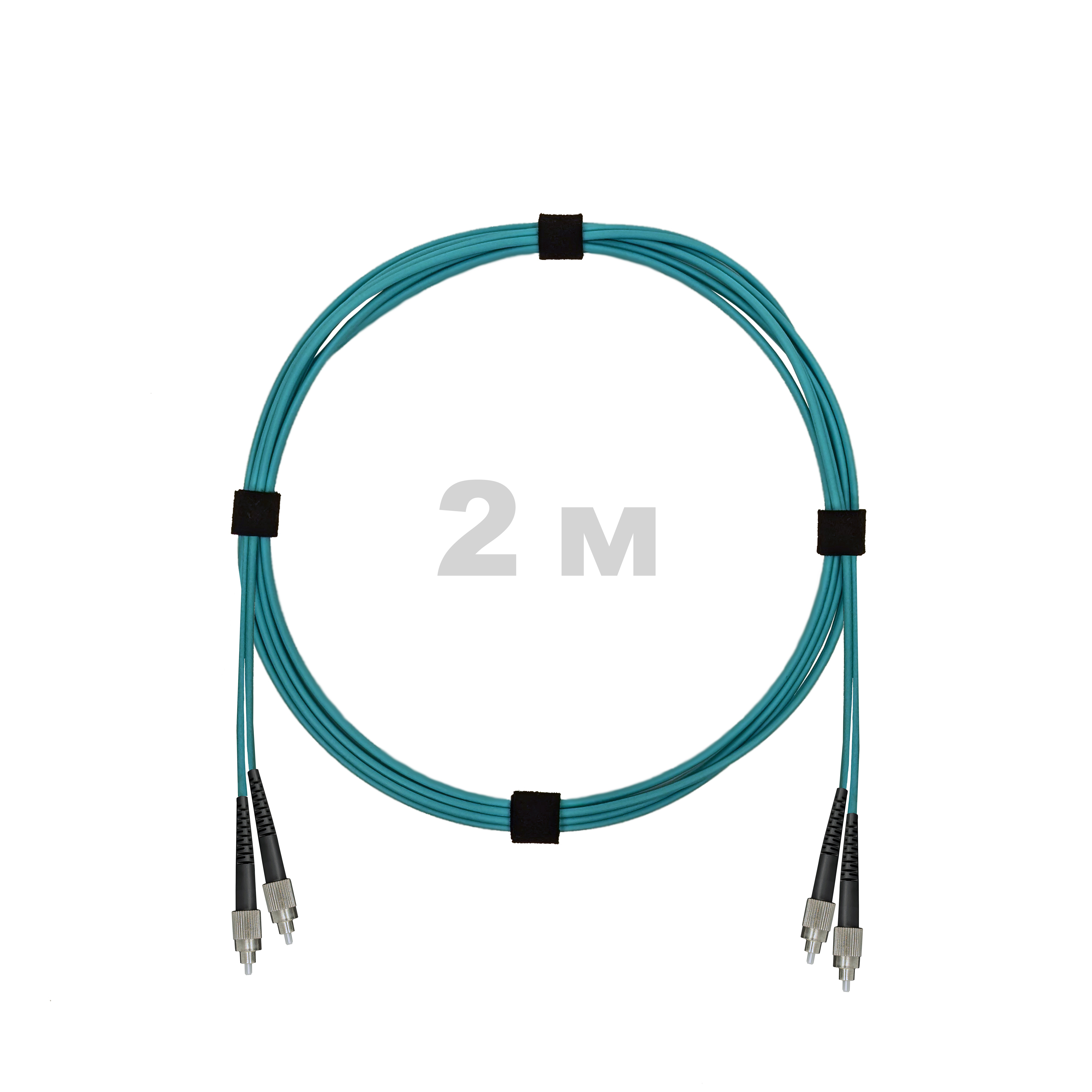 Патч-корд оптический армированный бронированный FC/UPC-FC/UPC MM (OM3) Duplex 3.0mm LSZH, 2 м.