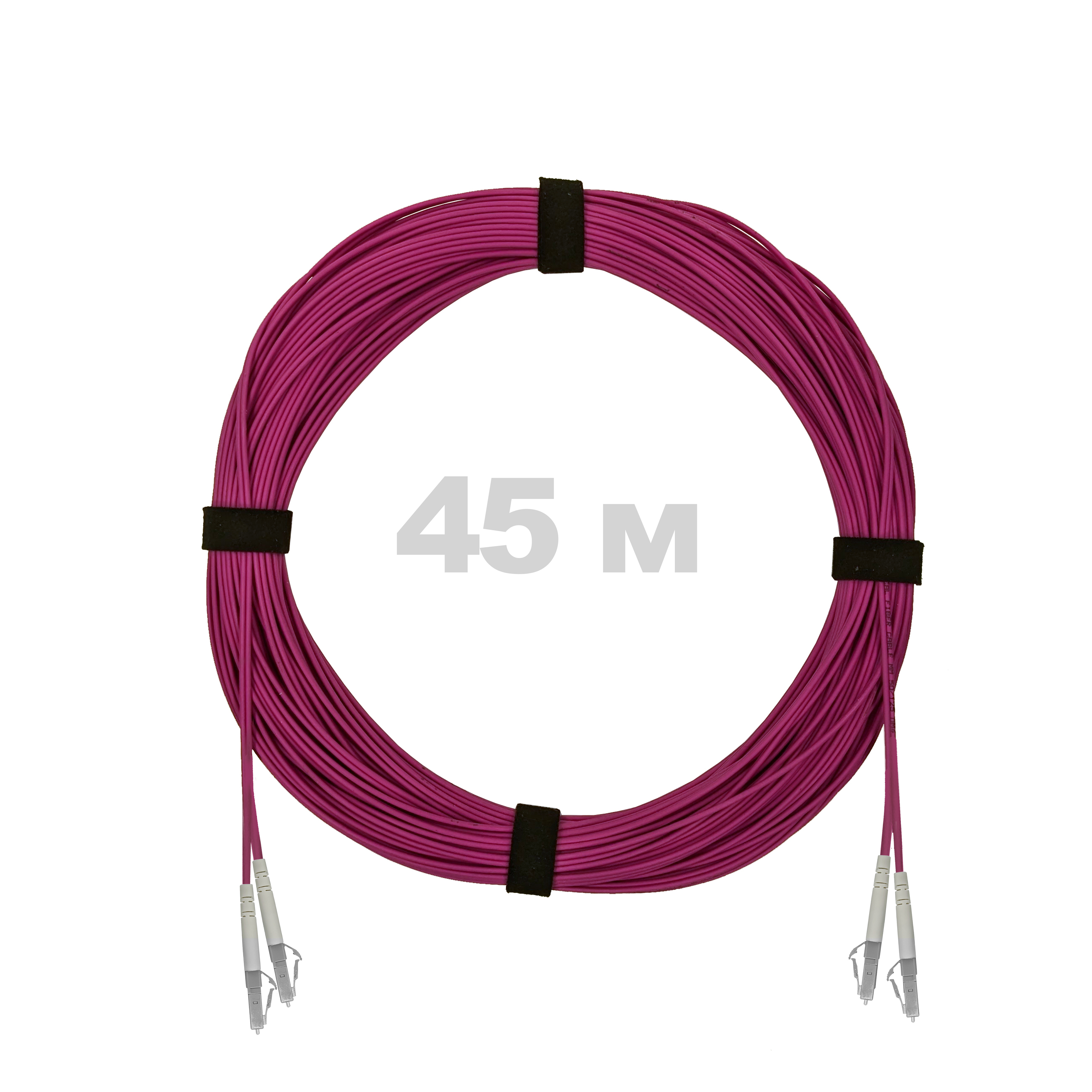 Патч-корд оптический армированный бронированный LC/UPC-LC/UPC MM (OM4) Duplex 2.0mm LSZH, 45 м.