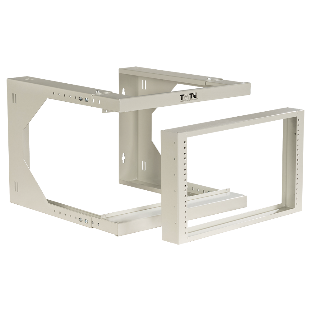 Рама настенная 19", с регулируемой глубиной 461-664 мм, 12U, серая__