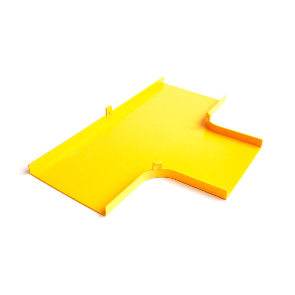 Крышка Т-соединителя оптического лотка 360 мм, желтая