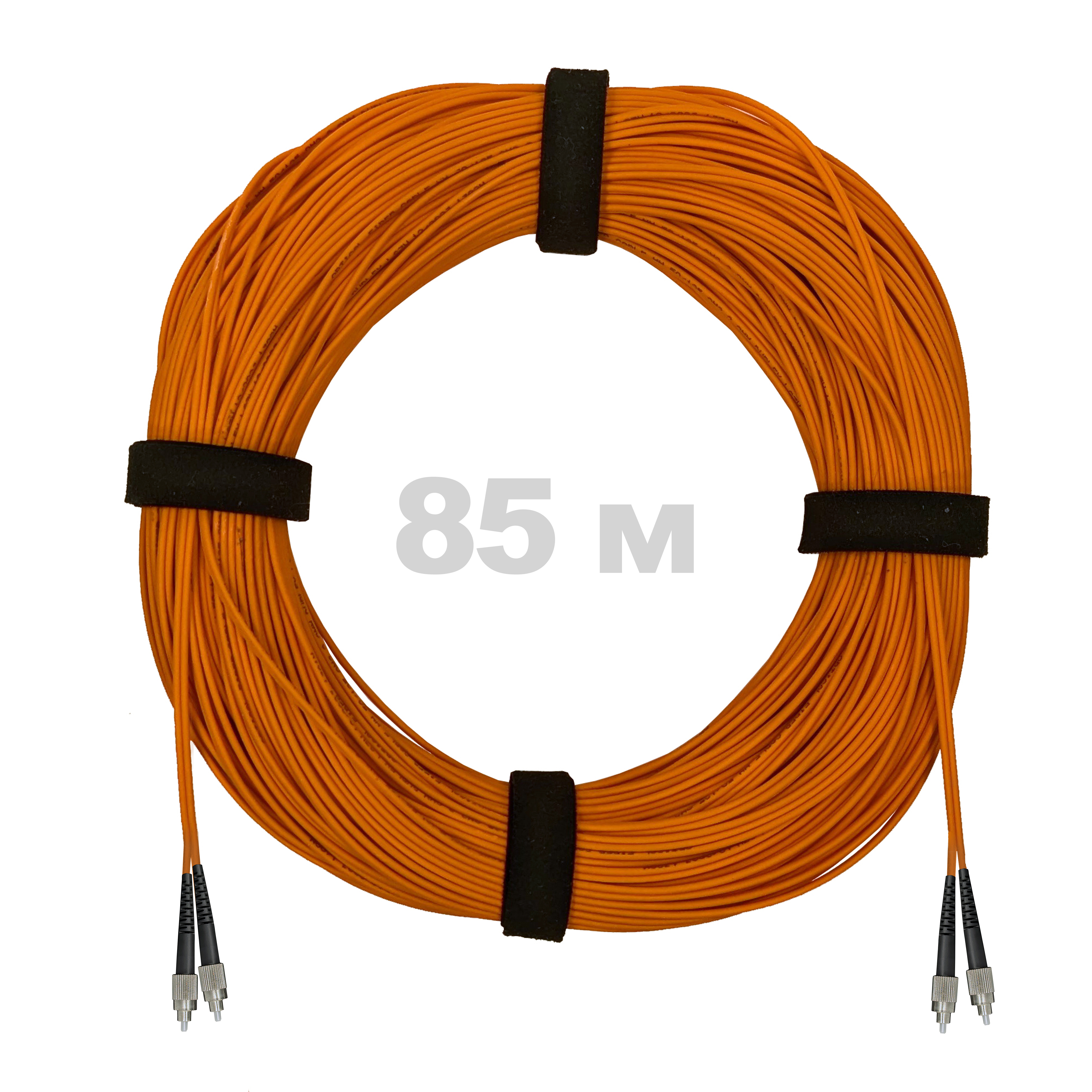 Патч-корд оптический FC/UPC-FC/UPC MM (OM2) 2mm duplex LSZH,  85 м.