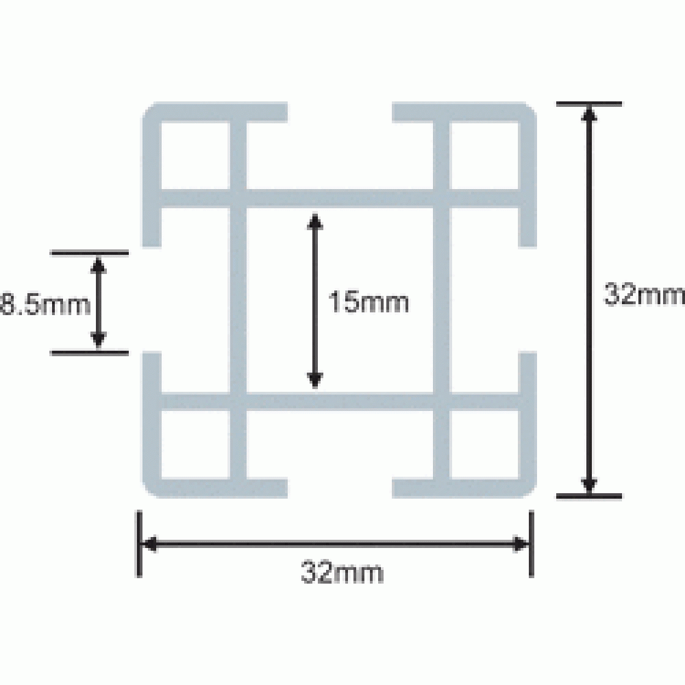 Балка поперечная, алюминий, 700 мм (под заказ)__