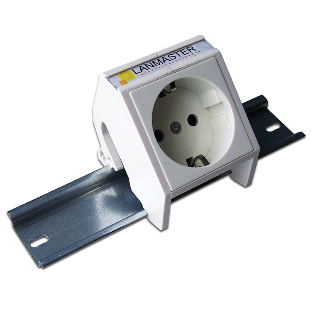 Рамка на DIN-рейку для установки вставок и электромодулей 45х45, белая__