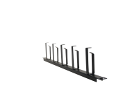 Кабельный органайзер горизонтальный 19" 0.5U, 5 колец, металлический, цвет черный, TWIST