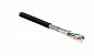 Кабель SFTP4-C6A-S23-OUT-PE-BK-500 S/FTP 4 пары внешний Hyperline Cat.6а  23 AWG одножильный 500 метров