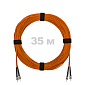Патч-корд оптический ST/PC-ST/PC MM (OM2) 3mm duplex LSZH,  35 м.