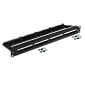 Патч-панель 19", 24 порта RJ45, неэкранированная, кат.6A, 1U, с задним органайзером с фиксаторами кабеля