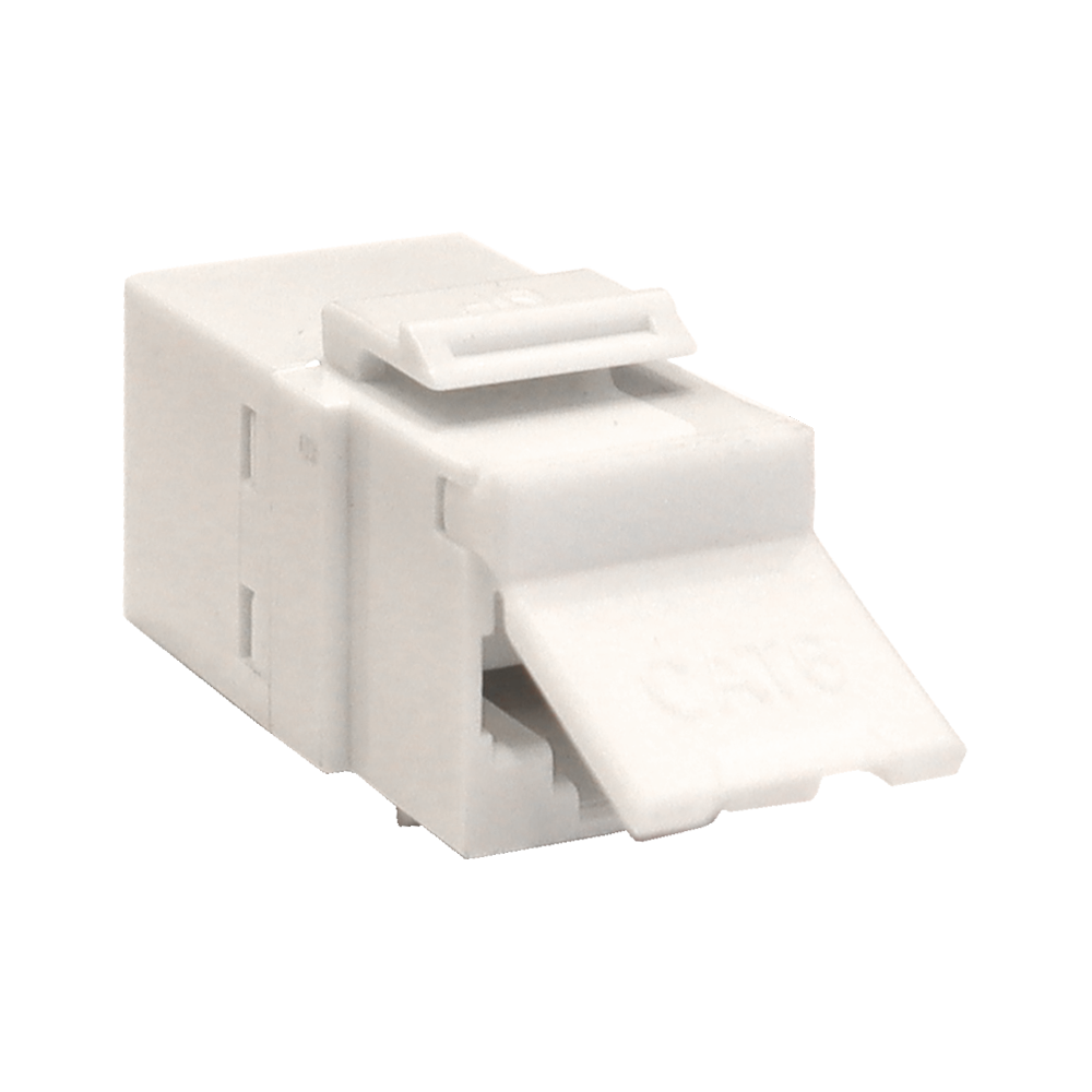 Повторитель портов RJ-45, неэкранированный, кат.6, формата Keystone, белый