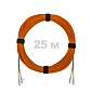 Патч-корд оптический армированный бронированный LC/UPC-LC/UPC MM (OM2) Duplex 2.0mm LSZH, 25 м.
