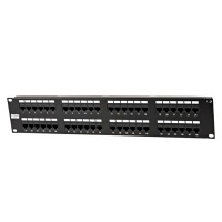 Патч-панель PP3-19-48-8P8C-C6-110D 19" 2U cat.6 48 портов RJ45 UTP Hyperline
