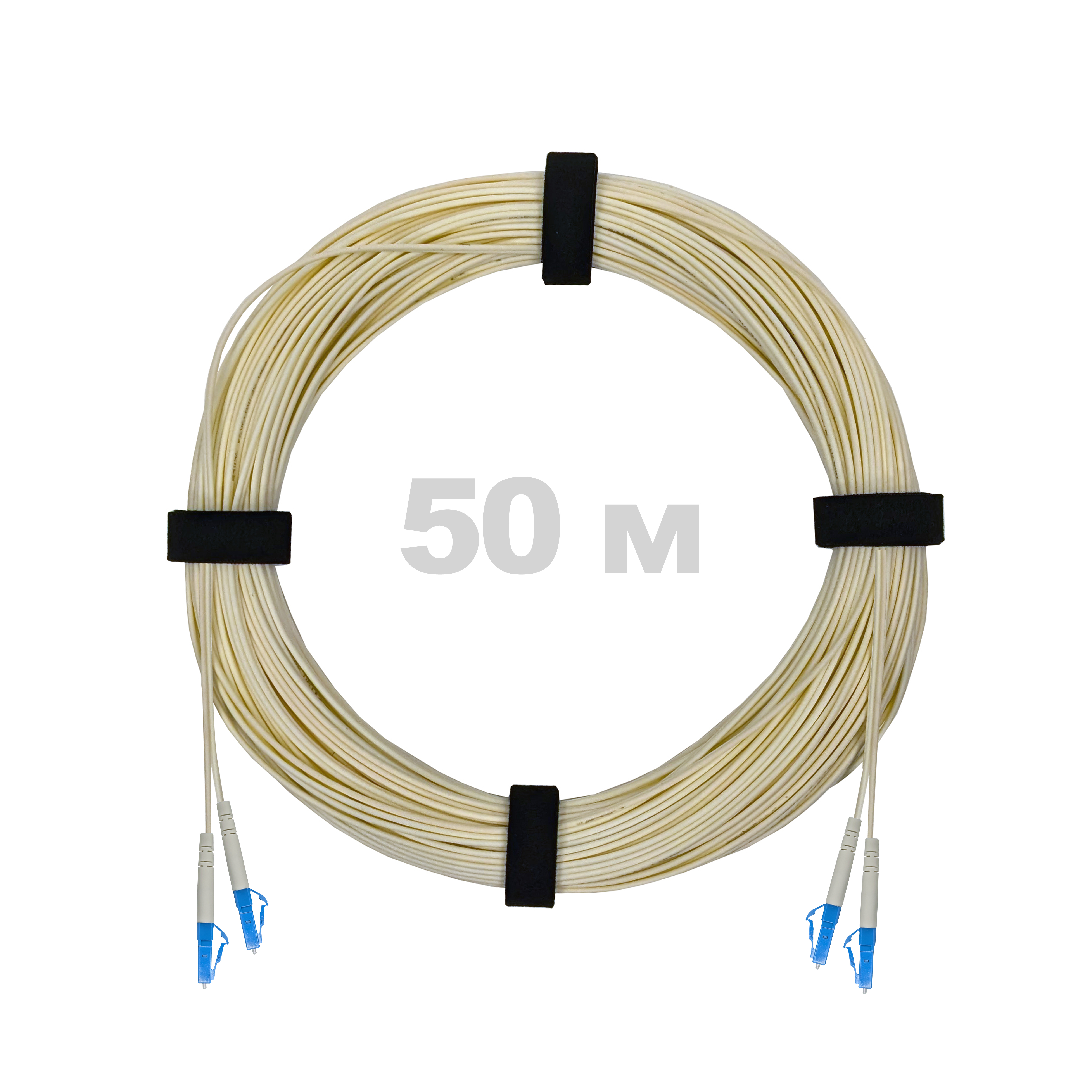 Патч-корд оптический LC/UPC-LC/UPC SM (G652D) 2mm DX LSZH 50 м
